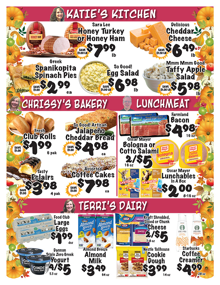 Weekly Specials